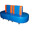 Модульный овальный диван для детского сада
